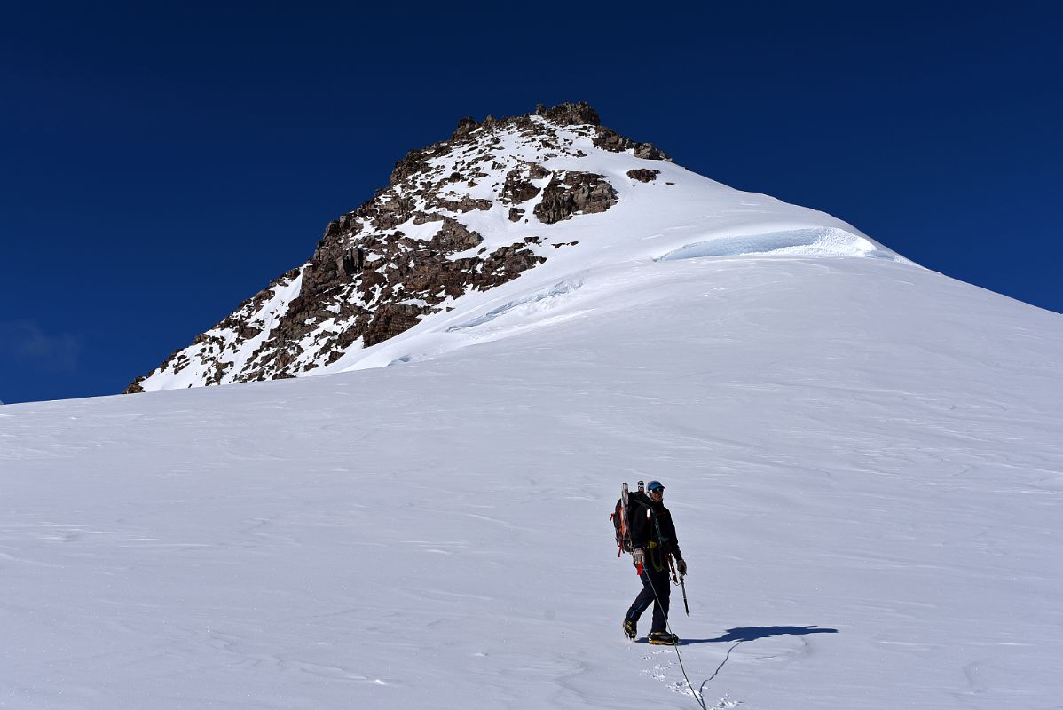 11C The Climbing Route To The Peak From The Col At Knutsen Peak On Day 5 At Mount Vinson Low Camp